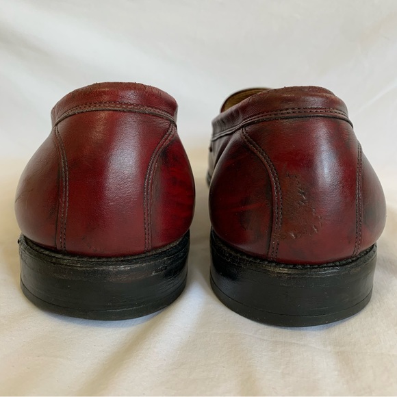 Allen Edmonds St. Denis Burgundy Leather Penny Loafer, men’s 10, dress, career main image 7